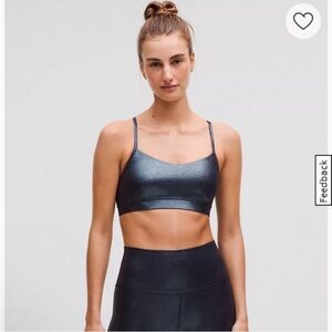 Lululemon Flow Y Nulu Bra *Rib Radiate Foil